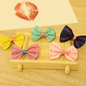 五彩缤纷泰迪约克夏狗狗发夹饰品头花发卡 宠物发夹小狗头花饰品