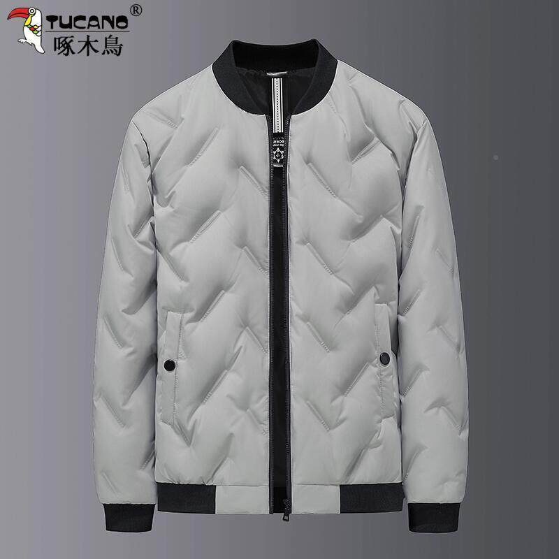 TUCA加N/啄木鳥轻羽绒服男士2023O新款棒球领薄潮zSV73aSl流帅气怎么看?