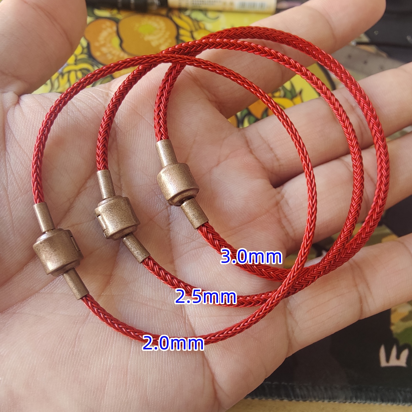 2mm2.5mm3mm防水钢丝绳手绳手链