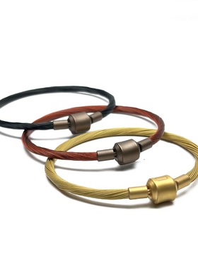 专柜品质3mm不锈钢黄金色手绳