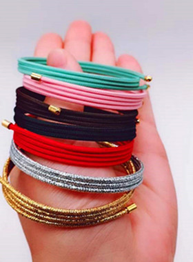 吸金绳手链男女款可穿3D珠子转运珠路路通磁力手绳日本养生魔绳