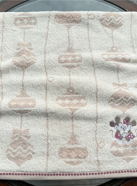 出口日本原单 迪s尼 米奇米妮纯棉柔软全棉刺绣舒适吸水 毛巾面巾