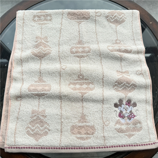 出口日本原单 迪s尼 米奇米妮纯棉柔软全棉刺绣舒适吸水 毛巾面巾