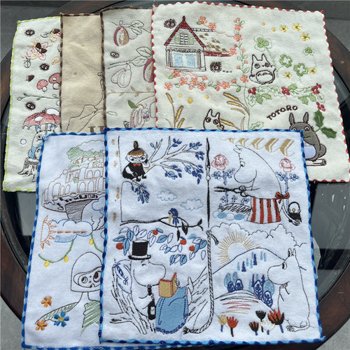 可爱纯棉柔软全棉小方巾手帕