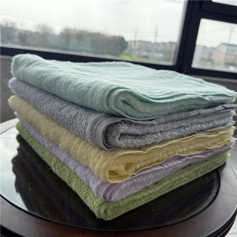 出口日本原单 NY 棉花糖纯棉柔软舒适吸水简洁成人情侣 大浴巾