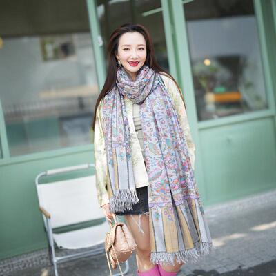 NagarNan-那家楠Pashmina系列Gents Kani手工披肩