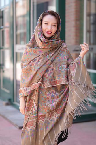 NagarNan-那家楠Pashmina系列Gents Kani手工披肩