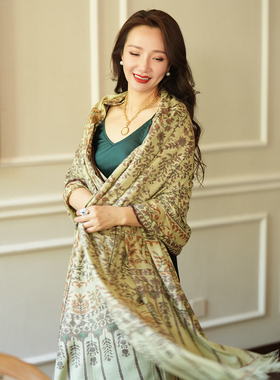 NagarNan-X系列Gents卡尼Kani那家楠克什米尔手工羊绒披肩6月