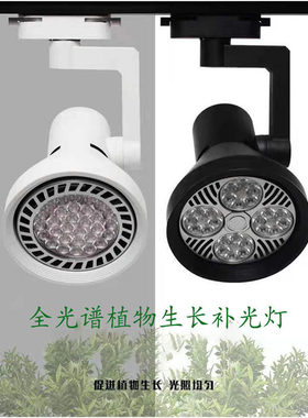全光谱植物墙补光灯 LED轨道多肉生长灯具 室内雨林缸适用35W-55W