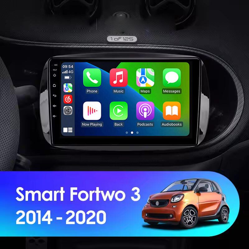 2016-2020款适用于奔驰斯玛特Smart Fortwo安卓中控大屏车载导航