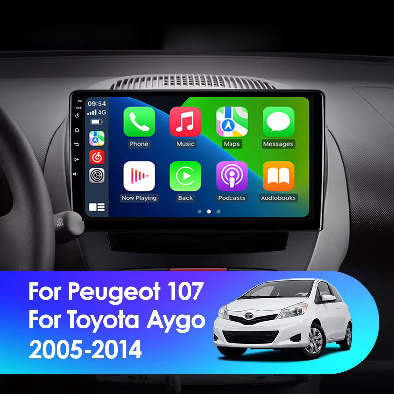 10.1寸大屏2006-2014款适用于标致107丰田Aygo安卓中控车载导航