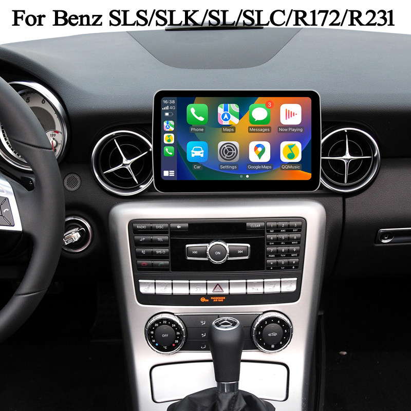 9寸2011-19款适用奔驰SL500 R231 SLK R172 SLC安卓车载中控导航