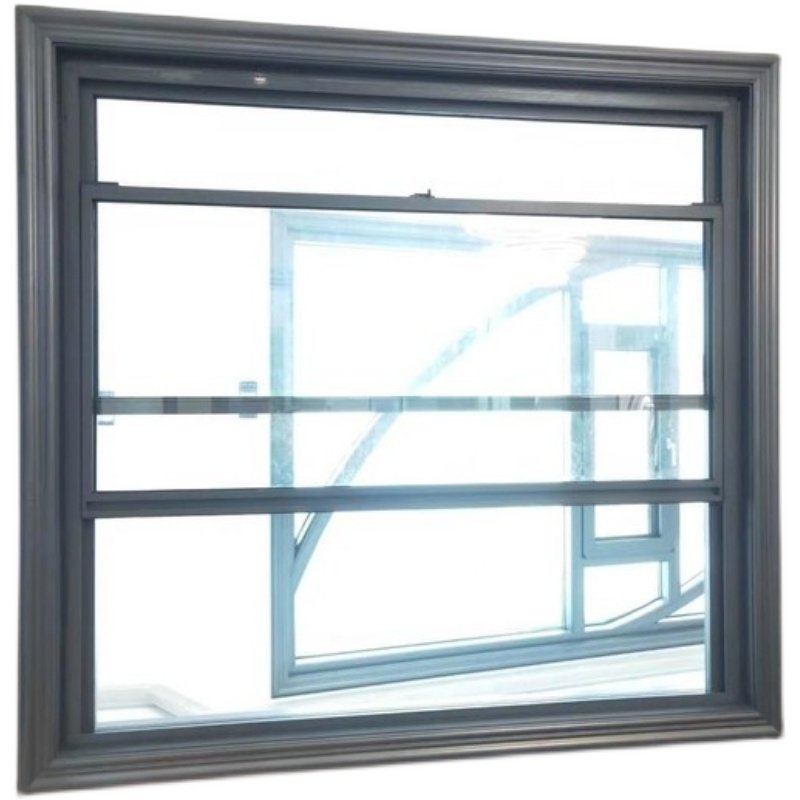 美式上下提升窗室内窗铝镁合金防水隔音玻璃窗