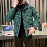 冬季休闲潮牌韩版花色立领加厚羽绒服外套CY5813-P188控258，男装羽绒服，星座308A