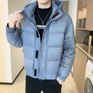 冬季高品质纯色百搭连帽面包服加厚羽绒服外套 3 Y8018图片