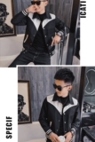 21春款社会风小伙韩版拼接撞色外套夹克4J，男装夹克，星座308A