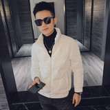 压花亮面加厚保暖休闲羽绒服夹克外套社会小伙1Y8012-P158控208，男装羽绒服，星座308A