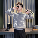 MY813-P68控9826年货大红色本命年卡通马针织衫圆领打底衫毛衣A，男装T恤，星座308A