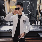 21春款社会小伙韩版修身印花立领拉链夹克外套3J，男装夹克，星座308A
