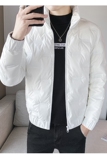 冬季精品亮面字母压花修身保暖羽绒服夹克外套1Y8010，男装羽绒服，星座308A