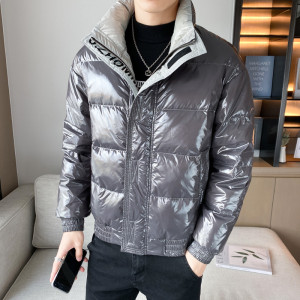 冬季韩版精品亮面面包服保暖羽绒服夹克外套2Y8019-P185控235