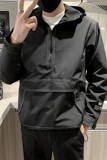 秋季ins韩版痞帅防风纯色套头连帽夹克外套CJK927-P105控145，男装夹克，星座308A