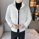 冬季精品修身闪电雕花亮面保暖羽绒服夹克外套3Y8026-P175控228，男装羽绒服，星座308A