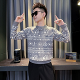 MY815-P68控9826年货大红色本命年卡通马针织衫圆领打底衫毛衣B，男装T恤，星座308A