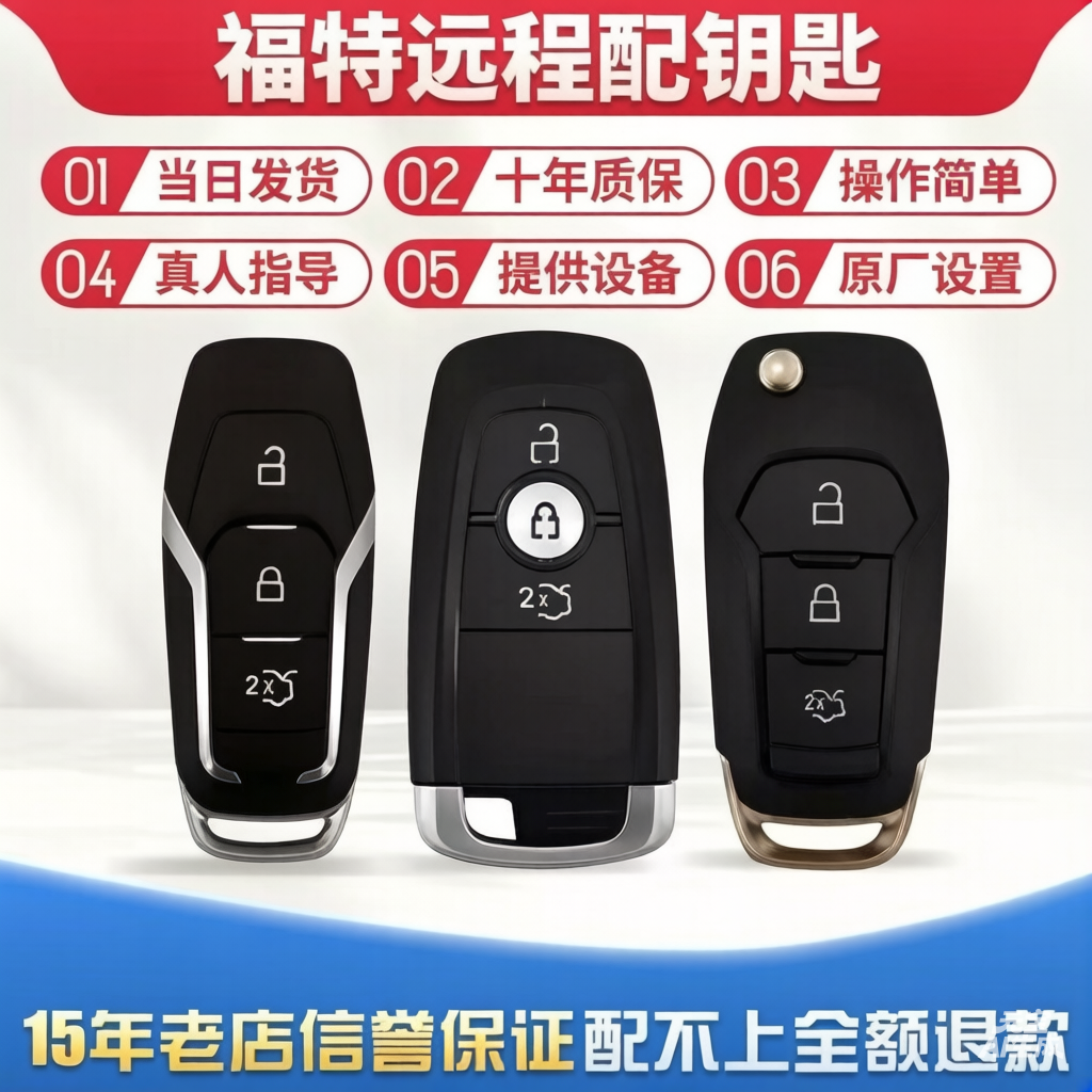 远程激活匹配汽车钥匙福特qiang