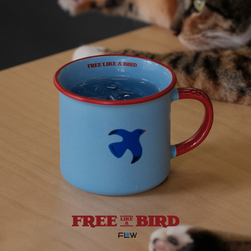 原创复古设计陶瓷杯自由飞鸟