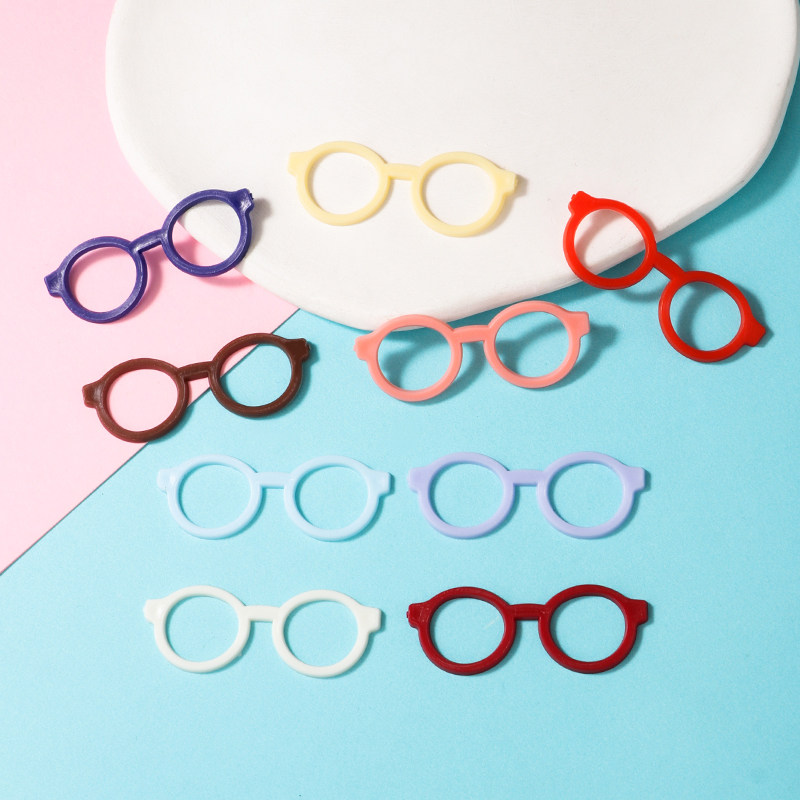 彩色仿真眼镜无腿塑料手工diy毛绒公仔娃装饰配件平面材料钥匙扣,饰品/流行首饰/时尚饰品新,其他DIY饰品配件,淘宝优惠券,粉丝福利购,淘宝优惠卷
