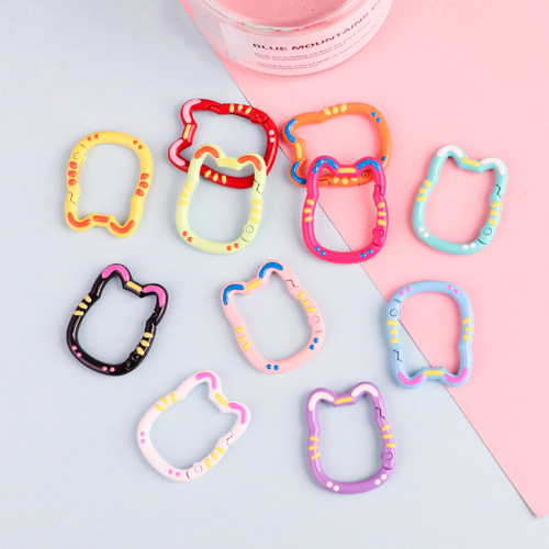 招财猫头弹簧扣DIY手机链钥匙扣