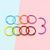 3cm活页圈开合扣钥匙扣挂环手工diy彩色烤漆包包挂件狗头扣可开口