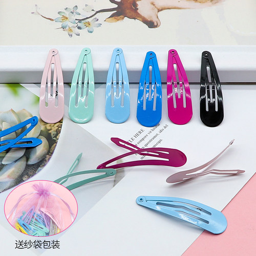 diy少女风刘海森系韩版水滴夹
