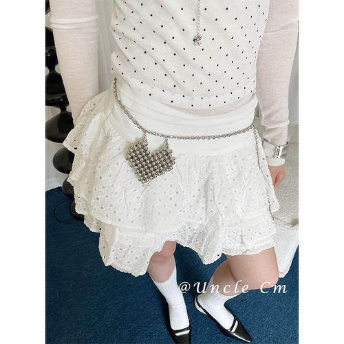 高级感银色爱心腰链女配裙子牛仔裤子链条装饰可调节单肩斜挎包潮 - 封面