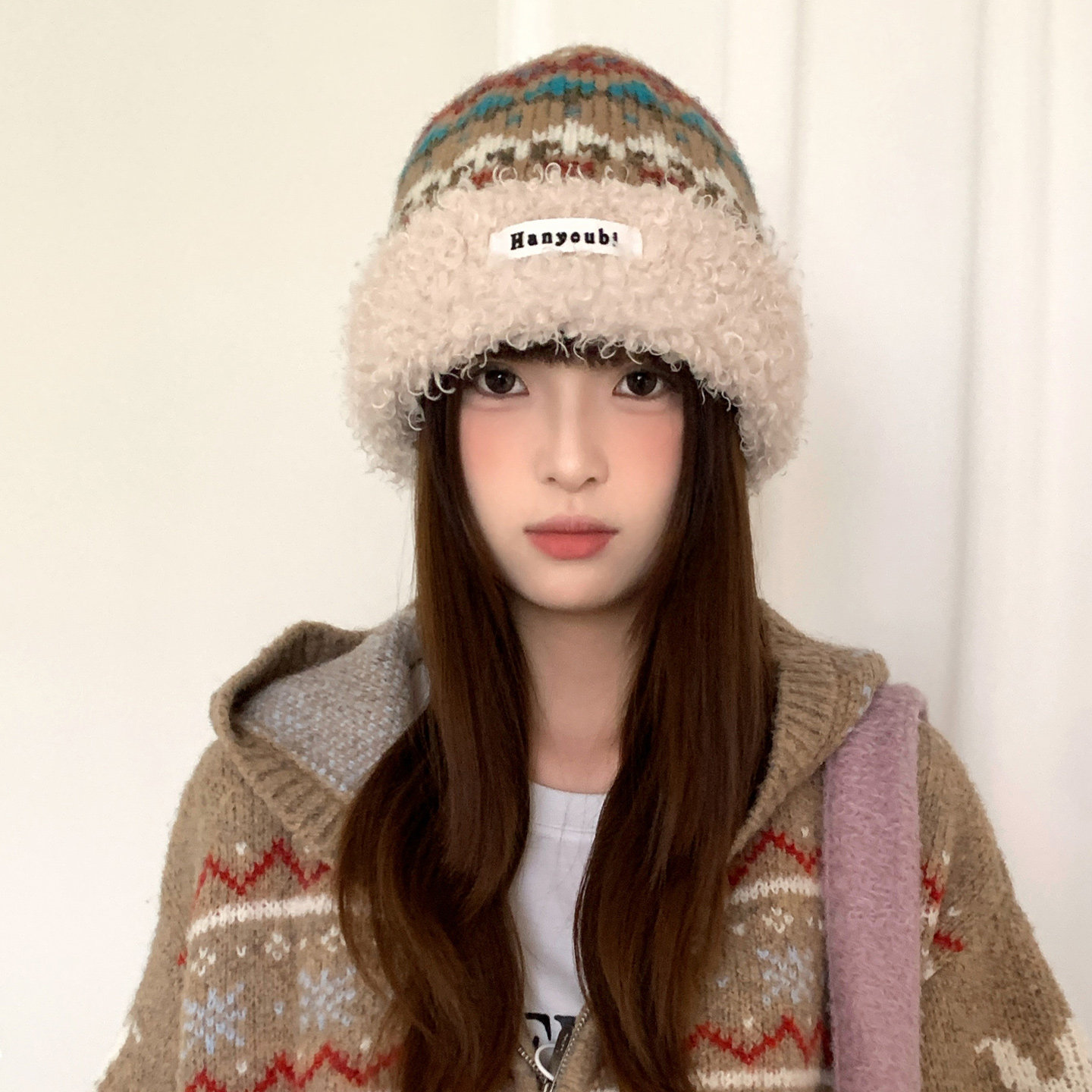 复古费尔岛提花毛绒渔夫帽子女冬季大头围加厚保暖针织帽护耳盆帽,服饰配件/皮带/帽子/围巾,帽子,淘宝优惠券,粉丝福利购,淘宝优惠卷