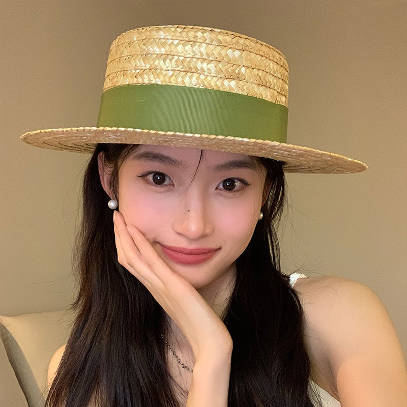韩版女款夏季草帽防晒图片