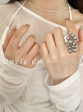 韩系质感银色葡萄戒指女2025新款