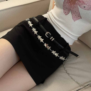 金属星星腰链女韩版 连衣裙收腰配饰百搭高级感小众显瘦腰带潮 新款