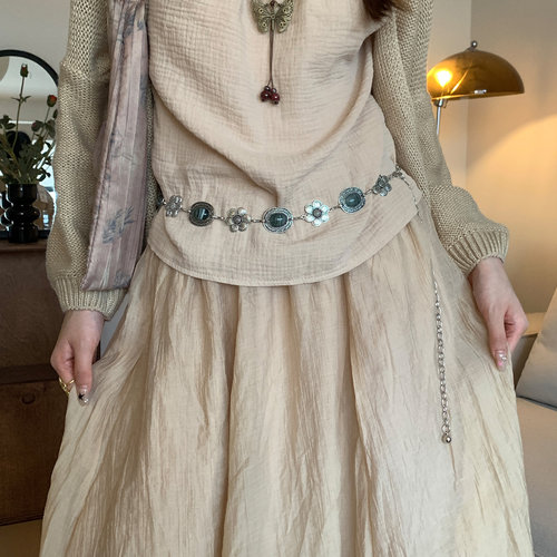 波西米亚民族风花朵腰链女