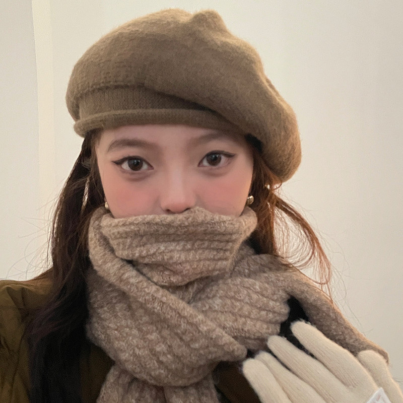 unclecm贝雷帽逛街百搭女冬季