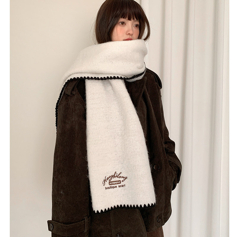 含羊毛软糯字母围巾女2025秋冬新款保暖防寒针织围脖显气质披肩,服饰配件/皮带/帽子/围巾,围巾/丝巾/披肩,淘宝优惠券,粉丝福利购,淘宝优惠卷