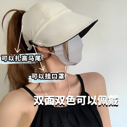 2023新款夏季女士宽檐防晒帽