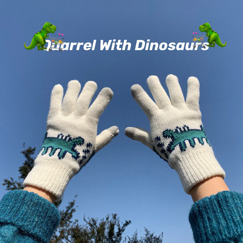 双层加厚手套毛线双层加厚韩版