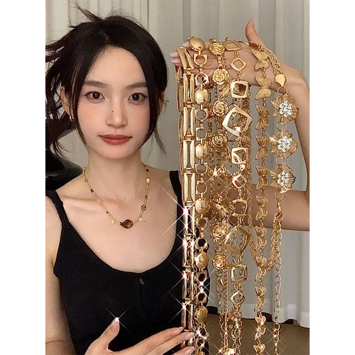 高级感民族风时尚百搭金属腰链