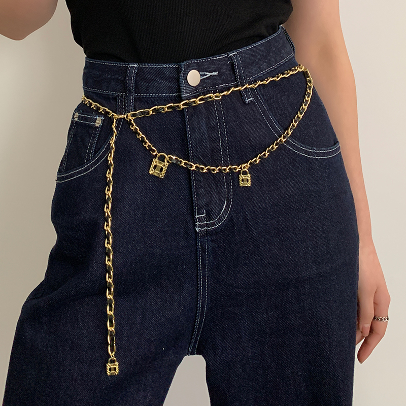 小香风腰链高级感搭配西装