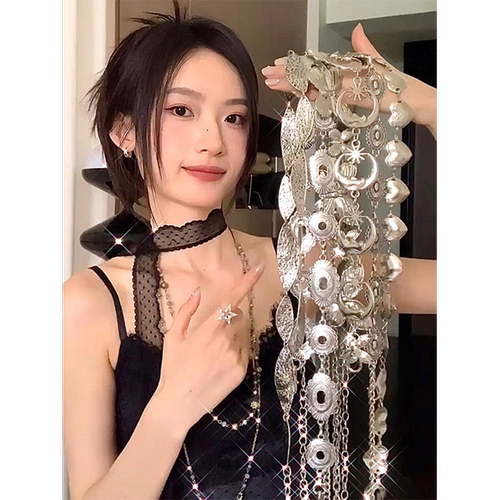 女款金属波西米亚腰链