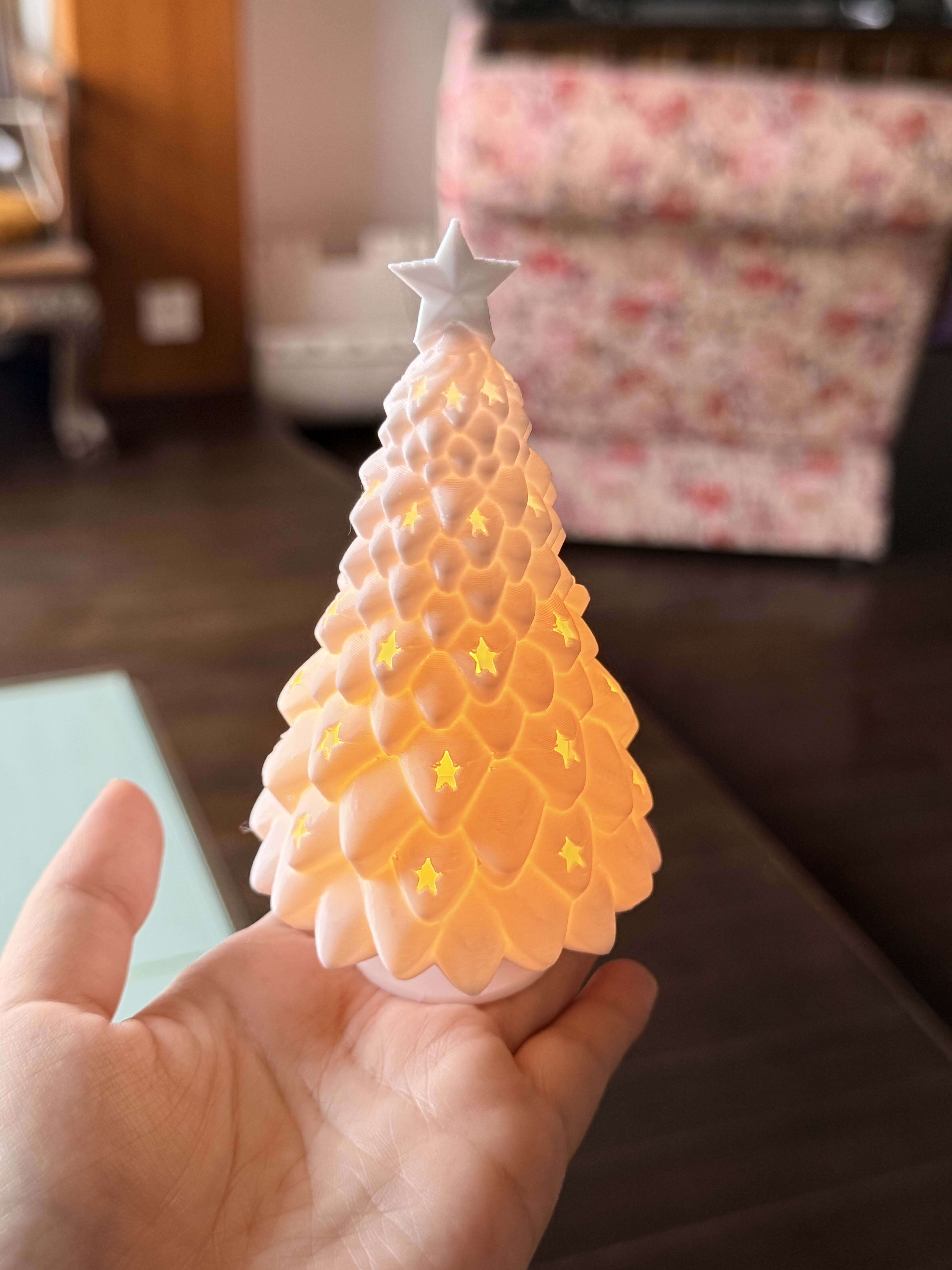 3D打印圣诞树小夜灯摆件创意礼物圣诞老人圣诞树摆件圣诞节礼物