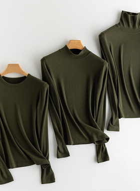 【自留推荐】珍珠山羊绒 百搭半高领自发热内搭打底针织衫上衣女