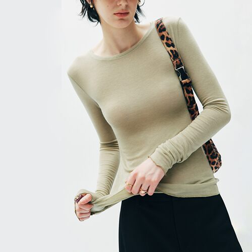 羊绒莱赛尔基础款修身打底衫